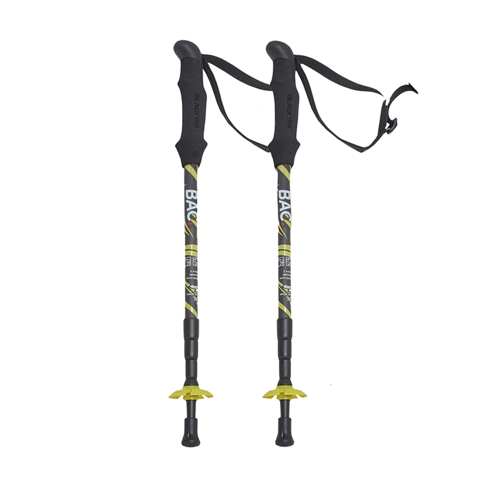 블랙야크스틱 카본 등산지팡이 2개 1세트 4단 트레킹폴