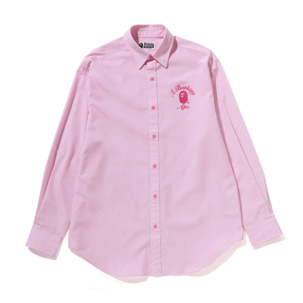 베이프 우먼즈 셔츠 COLLEGE SHIRT 1L80-231-002 - 메인 이미지