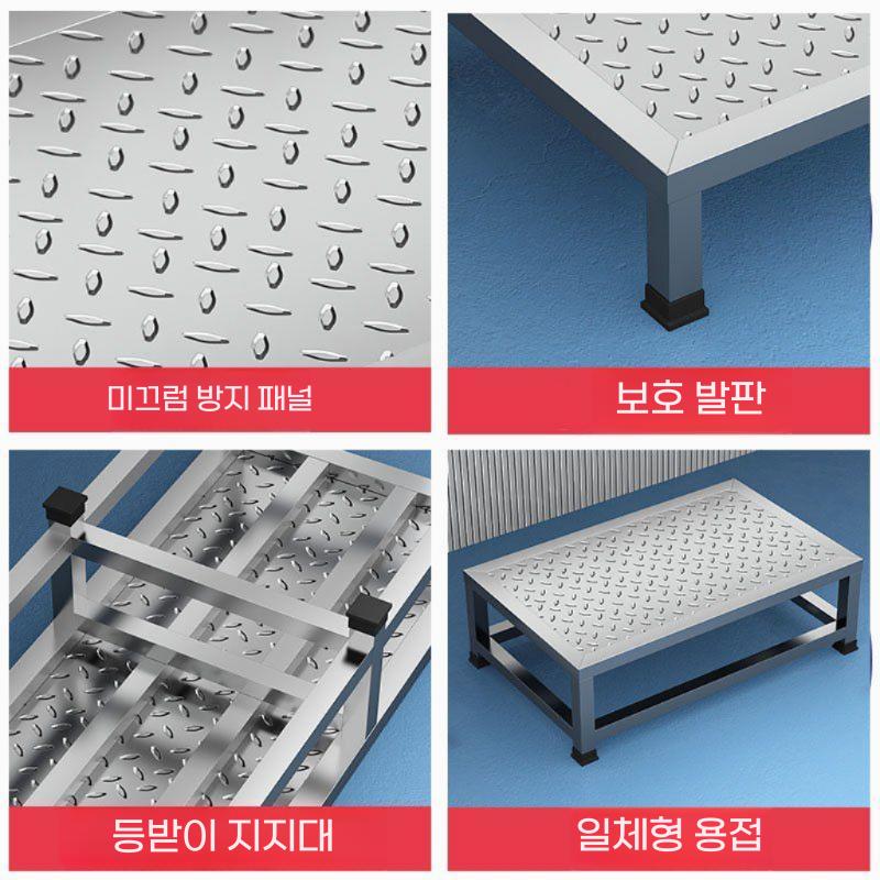 알루미늄 1단 작업 간이 집진기 산업용 다용도 발판 철제기계 - 상세 이미지 4
