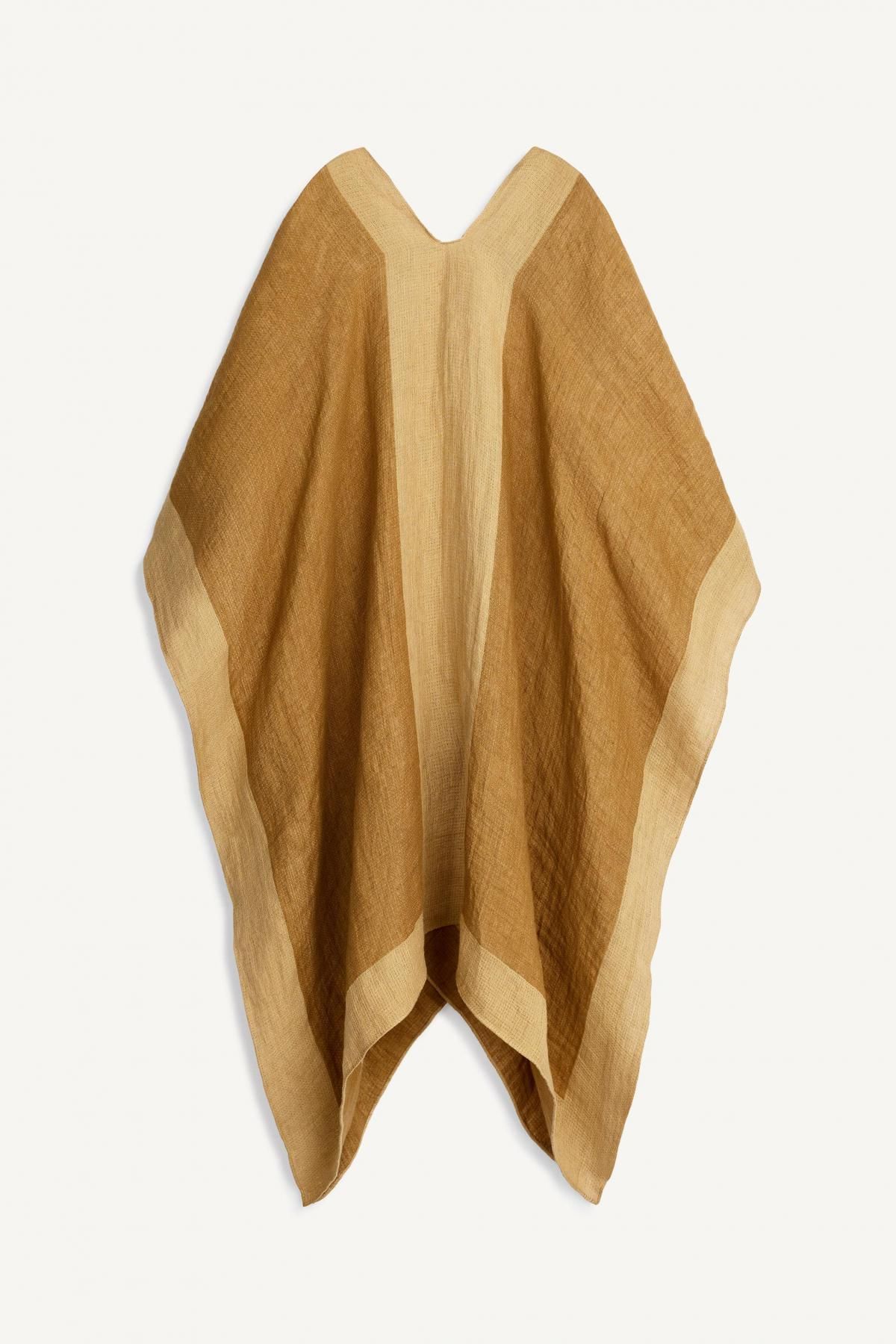 자라 내추럴 린넨 오픈 케이프 판초 6188/900 BEIGE 이미지 6