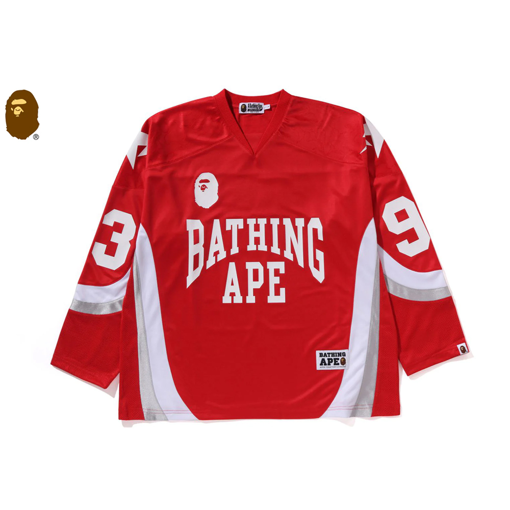 베이프 긴팔티 LINE CAMO JACQUARD LOGO RELAXED FIT ICE HOCKEY JERSEY 1L80-111-313 - 상세 이미지 4