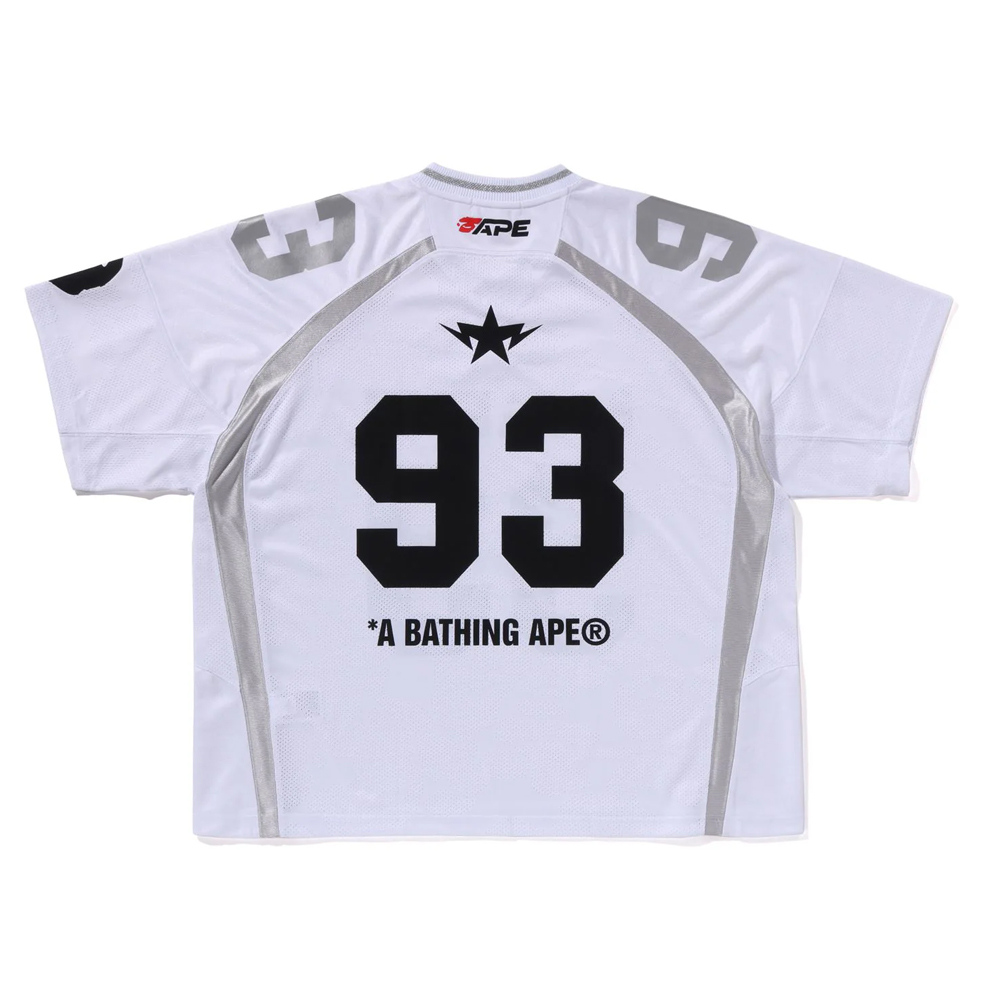 베이프 반팔티 LINE CAMO JACQUARD RELAXED FIT FOOTBALL JERSEY 1L80-109-312 - 상세 이미지 5