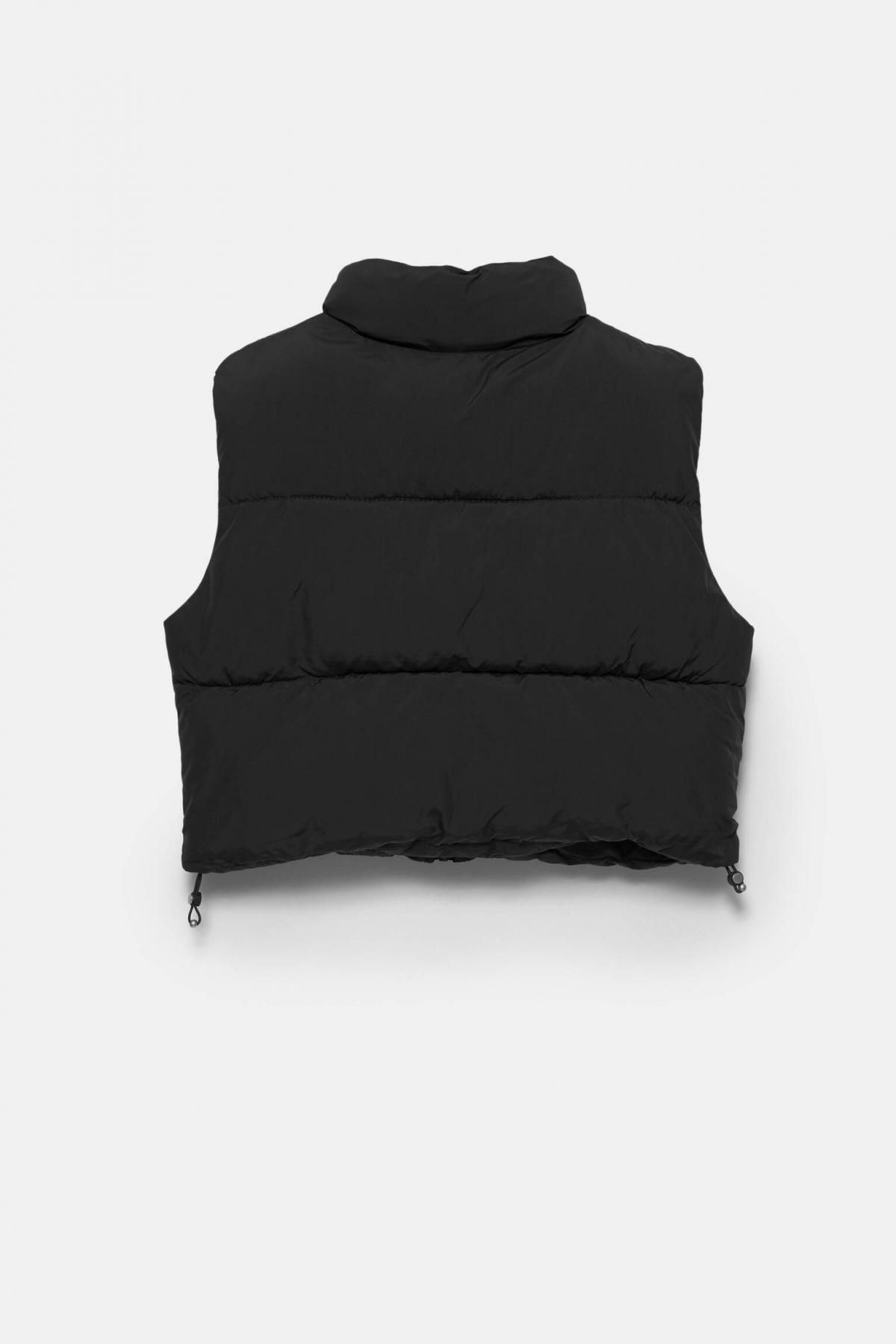 풀앤베어 테크니컬 경량 하이넥 지퍼 패딩 베스트 7801/309 BLACK - 상세 이미지 2
