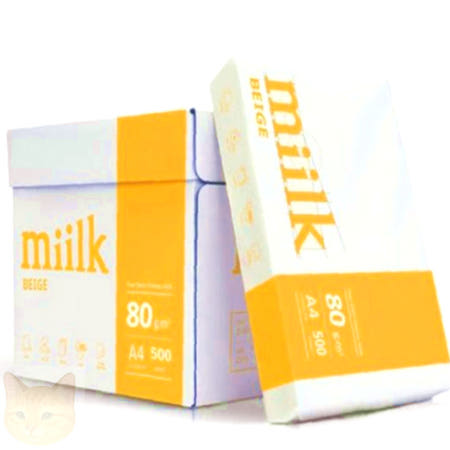 miilk A4 복사지 미색 500매X5권 80g A4지 a4
