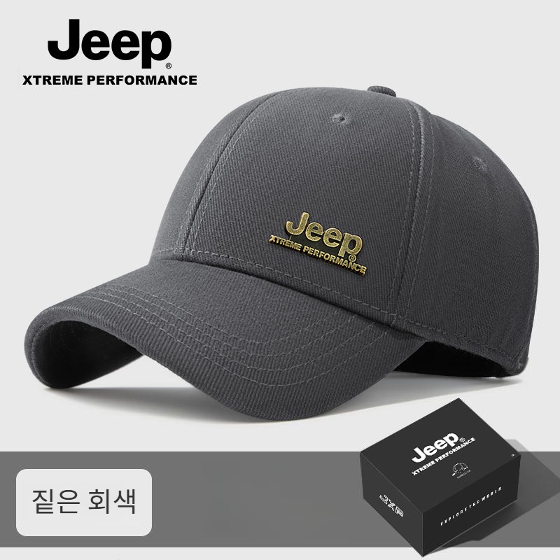 JEEP 남성 캡모자 가을 겨울 순면 야구 모자 - 상세 이미지 3