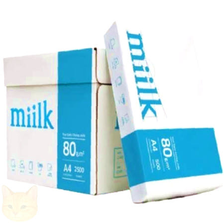 miilk 복사지A4 2500매 80g 고급A4용지 학습프린트 출력문