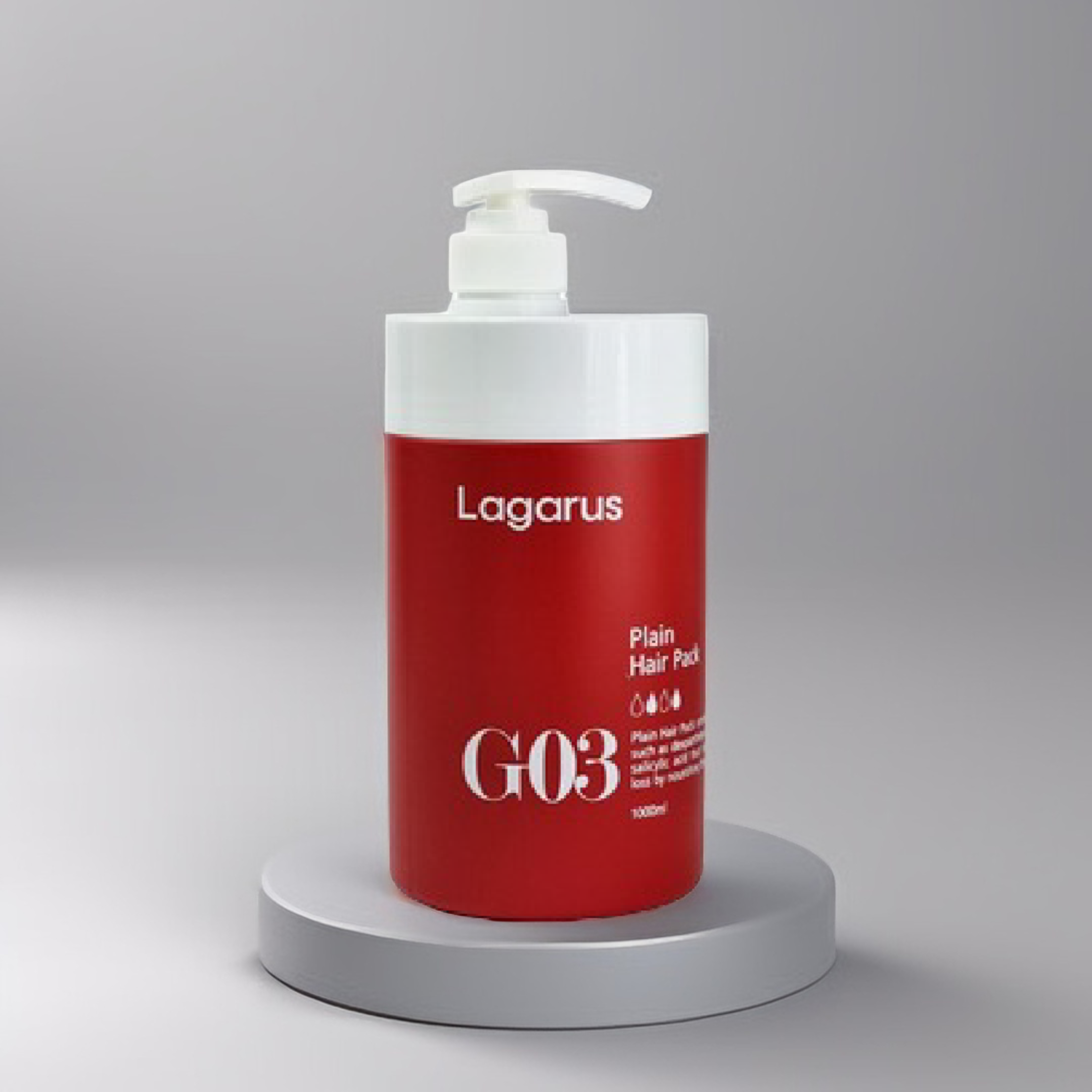 라가루스 G03 플레인 헤어팩 두피 영양 트리트먼트 헤어클리닉 1000ml - 상세 이미지 3