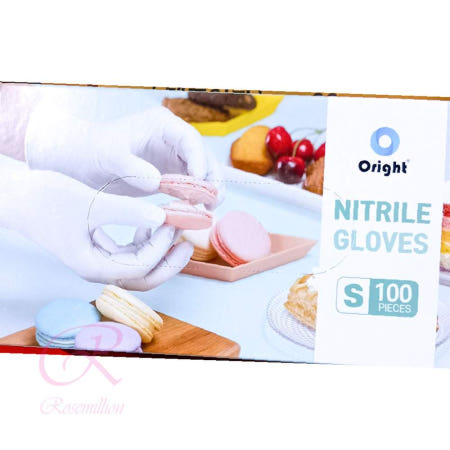 로즈밀 니트릴장갑 핸디메이트 아이보리 S 100매 x10p 이너홈니트릴장갑