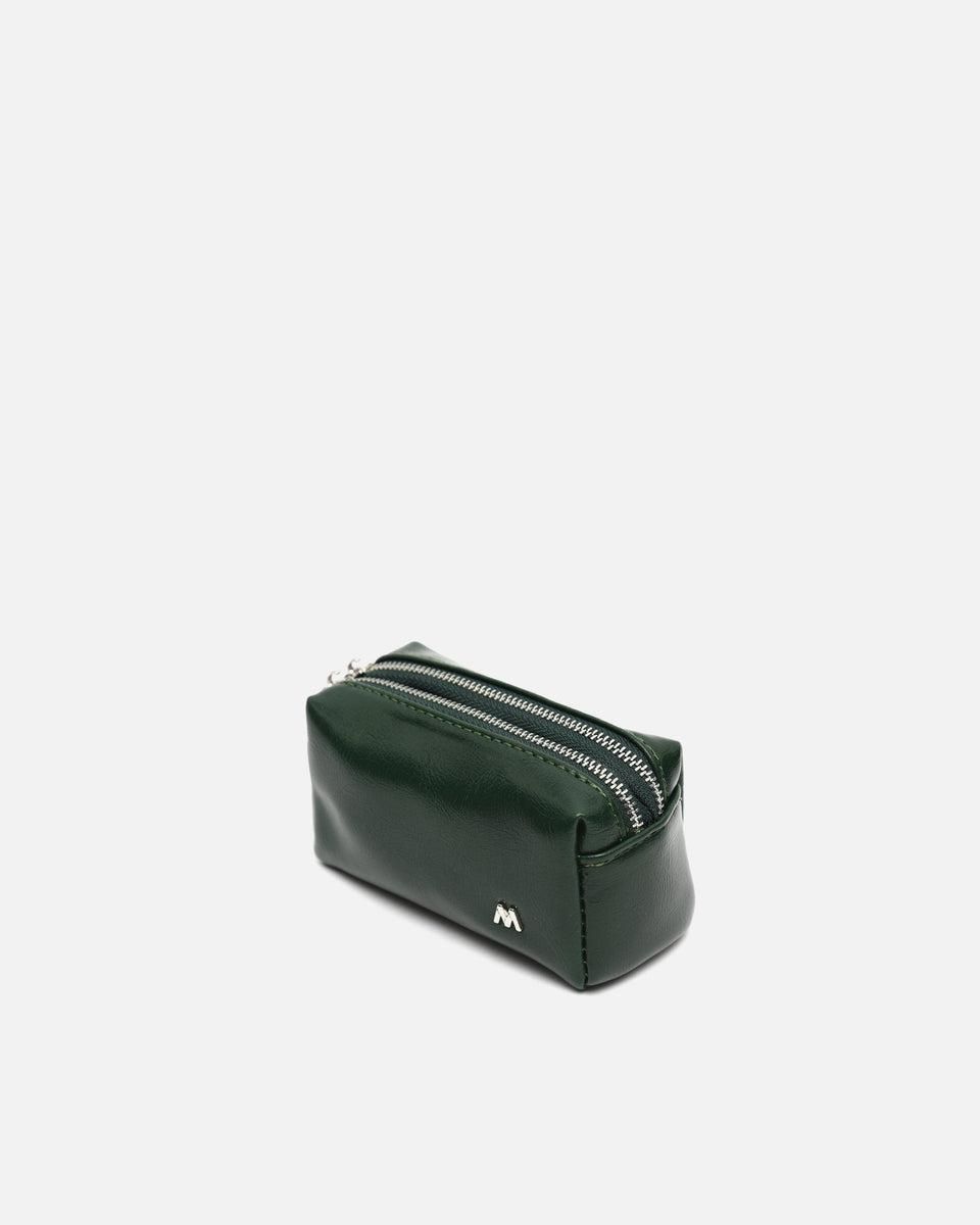 미사코 미니멀 레더 지퍼 코인 파우치 Aluci-5100398576011 VERDE - 상세 이미지 2