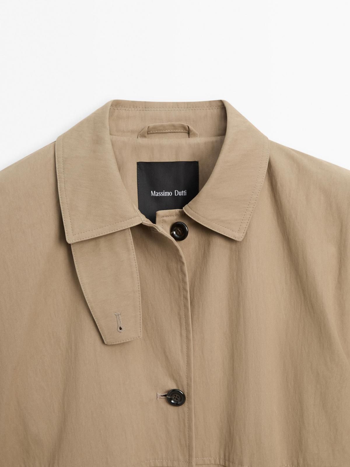 마시모두띠 테크니컬 코튼블렌드 트렌치코트 6701/100 CAMEL - 상세 이미지 3