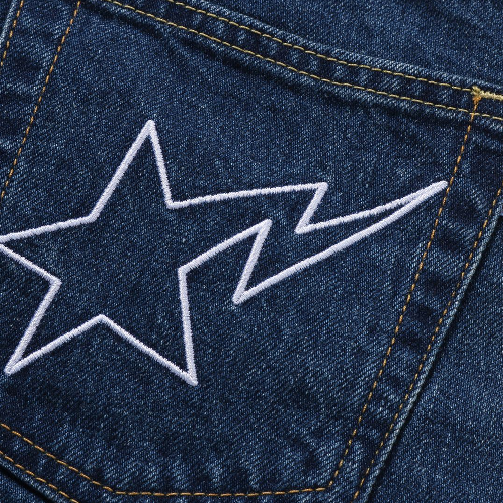 베이프 우먼즈 바지 APE HEAD 12 OZ DENIM PANTS 1L80-250-001 - 상세 이미지 4