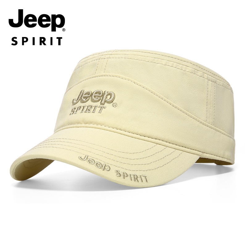 JEEP SPIRIT 모자 남성용 사계절 캐주얼 플랫 캡 A0293 - 상품 이미지