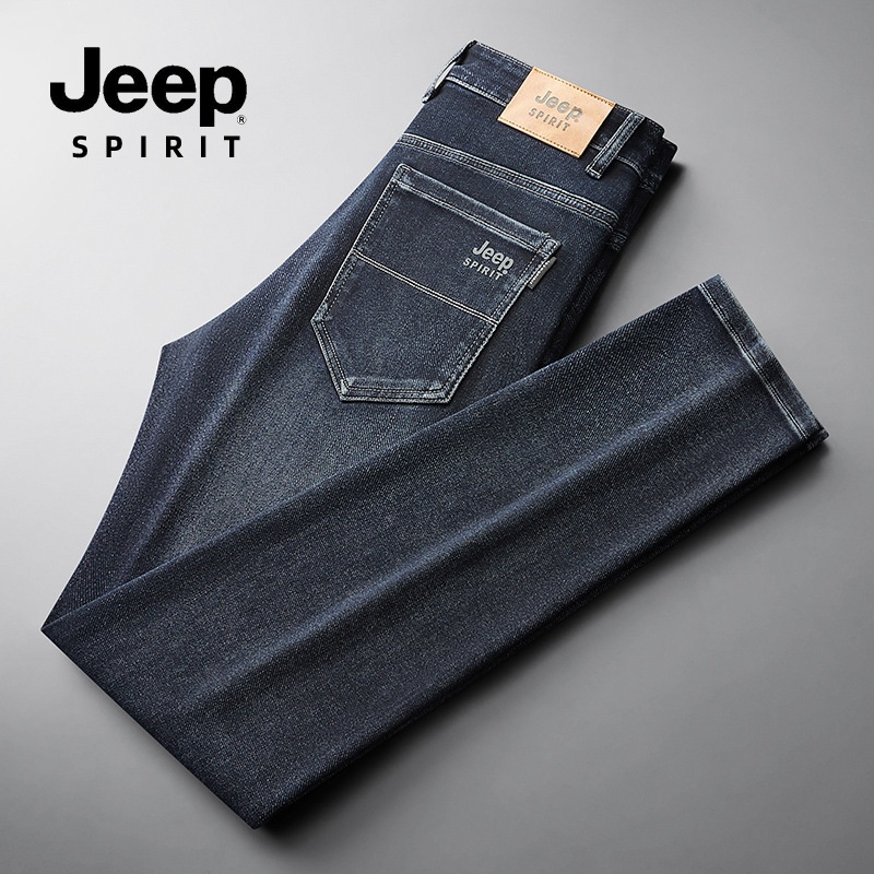 JEEP SPIRIT 청바지 남성 봄 가을 슬림 팬츠 - 상품 이미지
