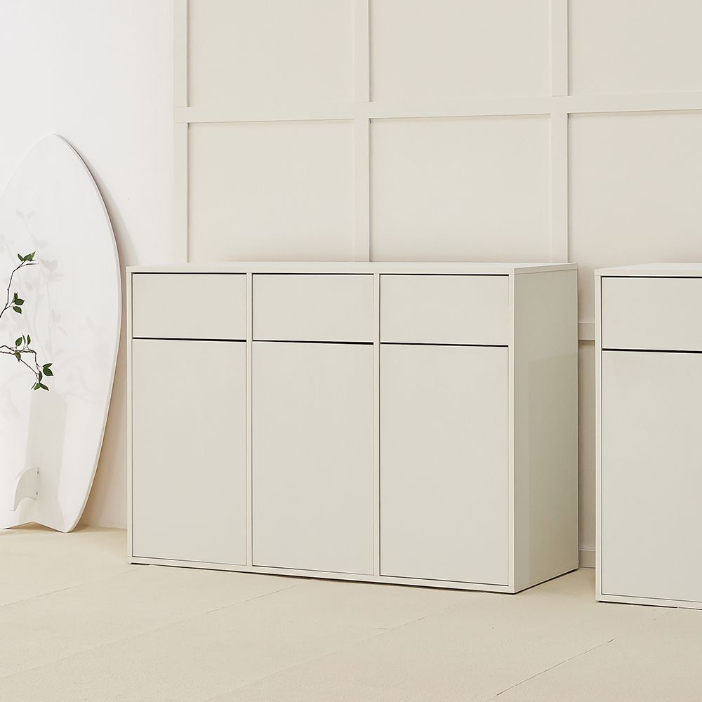 가구의서 다용도 분리수거 휴지통 3칸 1152x400x800mm - 상세 이미지 4