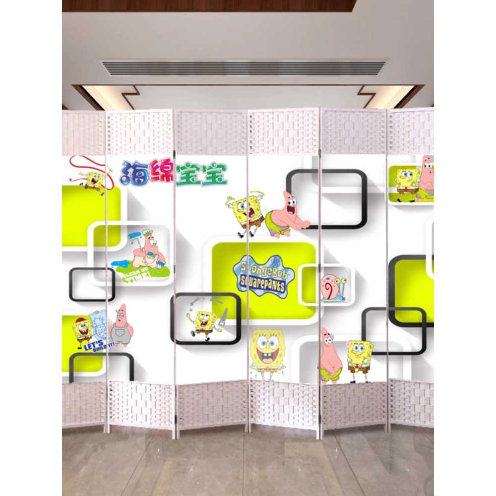 일본식 병풍 스타일 파티션 접이식 인테리어 가구 1.8mx50cm 4개 (단면) - 상세 이미지 2