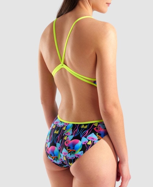 아레나 Multi Chameleons Lace Back One Piece - 상세 이미지 5