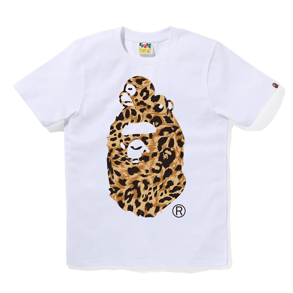베이프 우먼즈 반팔티 WILD LEOPARD PATTERN MILO ON BIG APE TEE 2L80-210-022 - 메인 이미지