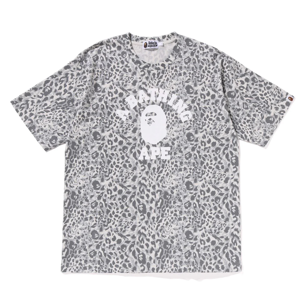 베이프 반팔티 WILD LEOPARD PATTERN COLLEGE RELAXED FIT TEE 1L80-109-004 - 상세 이미지 2