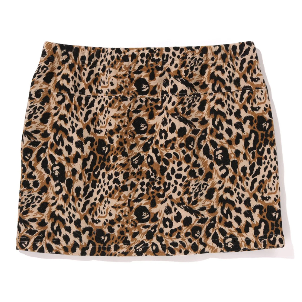 베이프 우먼즈 치마 WILD LEOPARD PATTERN SWEAT SKIRT 1L80-255-001 - 상세 이미지 3