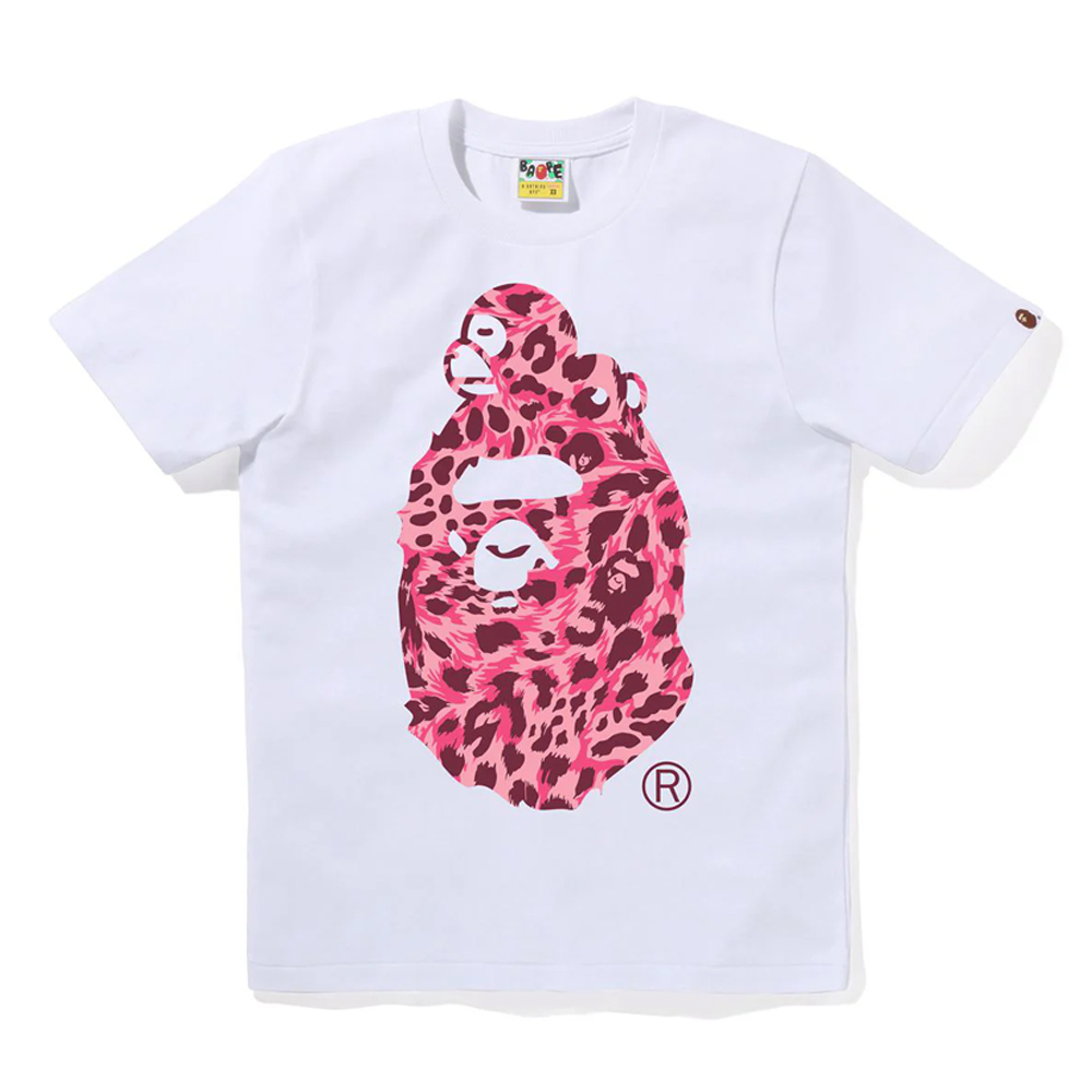 베이프 우먼즈 반팔티 WILD LEOPARD PATTERN MILO ON BIG APE TEE 2L80-210-022 - 상세 이미지 3