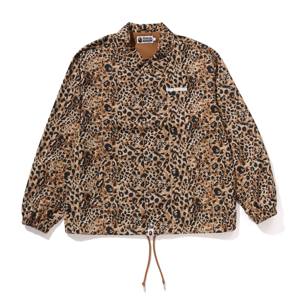 베이프 자켓 WILD LEOPARD PATTERN COACH JACKET 1L80-140-306 - 상품 이미지