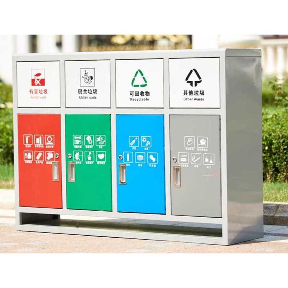 야외분리수거함 아파트 철재 칸 쓰레기 원룸 재활용 A - 상품 이미지