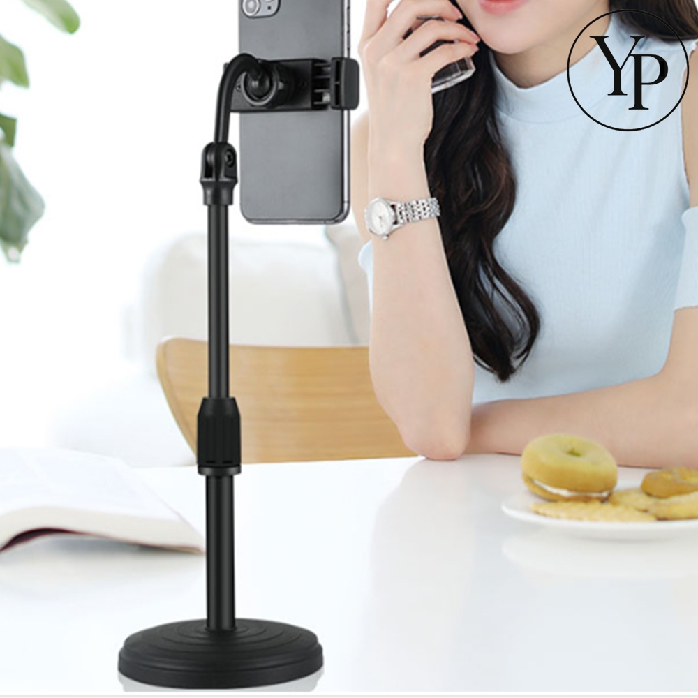 스마트폰 거치대 휴대폰 스탠딩 고정대 셀프 영상 유튜브 촬영 쇼츠 릴스 클립 - 메인 이미지