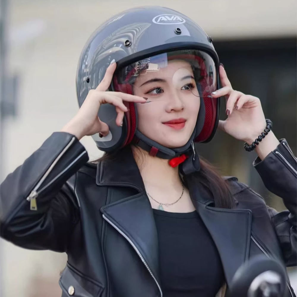 오토바이헬멧 경량 헬멧 여름용 오토바이 오픈페이스 스쿠터 - 상품 이미지