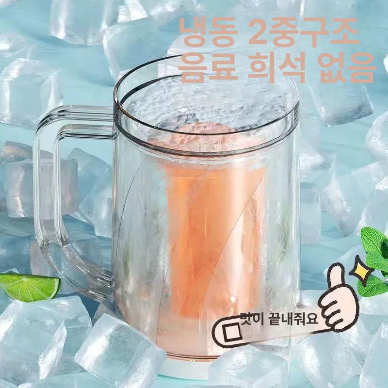 얼음 맥주잔 냉동 생맥주 쿨링젤 대용량 PP형 2개 패키지 맛이 뛰어남 - 상세 이미지 2