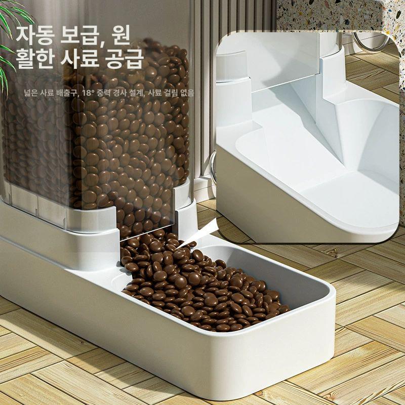 애견 물 디스펜서 급수대 애완동물 휴대용 자동 음수대 L 대용량 가정용 - 상세 이미지 2