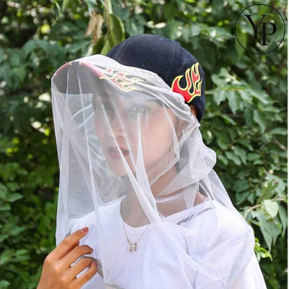 모자형 벌초망 얼굴 모기장 벌초 방충망 안면보호구
