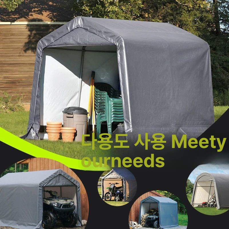 차고지 그늘막 텐트 다수 자바라 주차천막 개인 이동식 1.8x3x2 멀티 - 상세 이미지 4