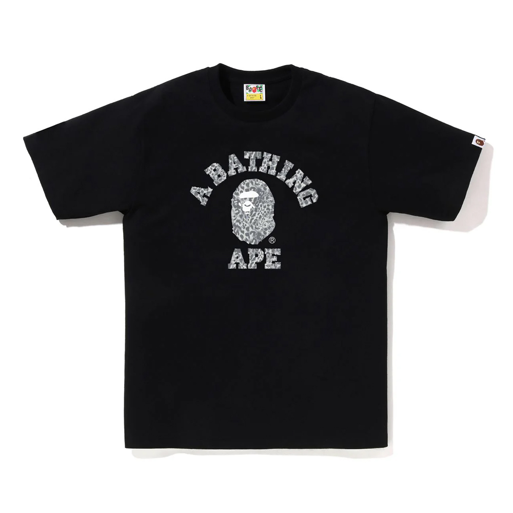 베이프 반팔티 WILD LEOPARD PATTERN COLLEGE TEE 1L80-110-039 - 상세 이미지 2