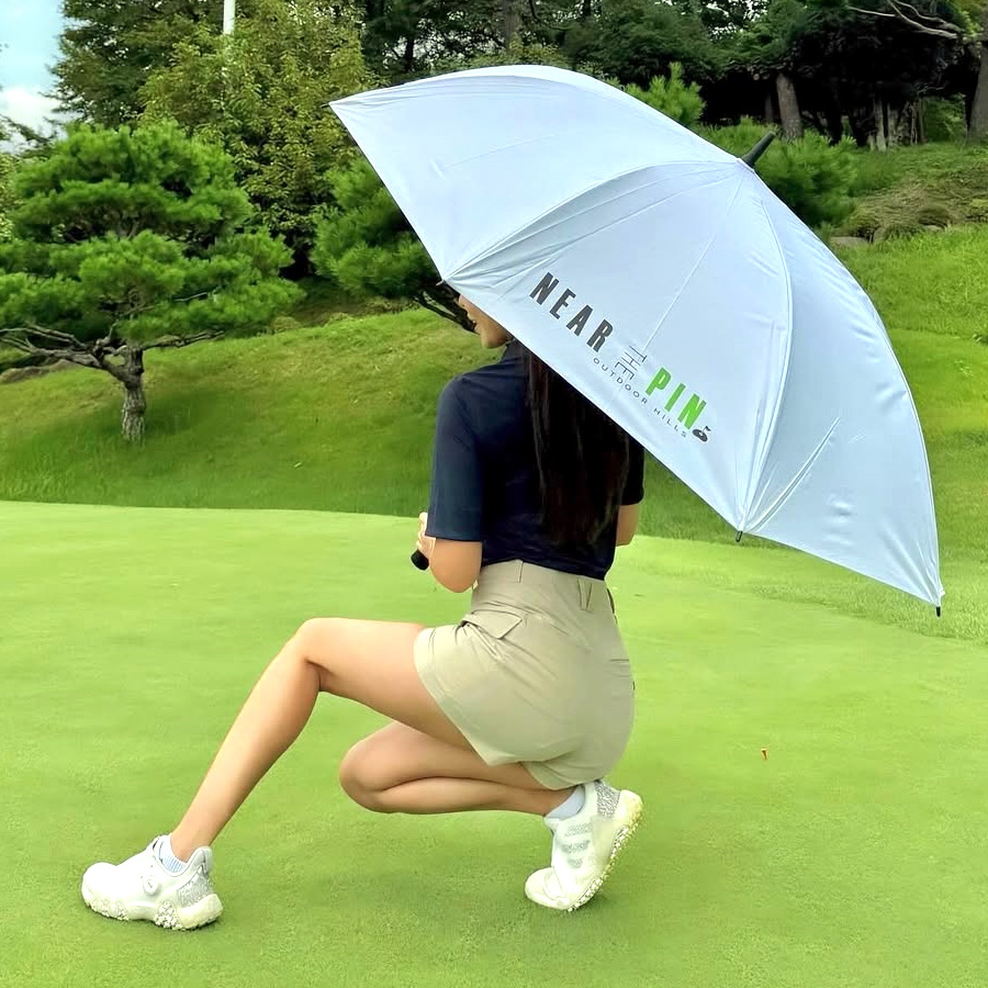 대형 UV 자외선차단 자동 경량 골프우산 UPF50 + 골프우산(화이트) - 상세 이미지 3
