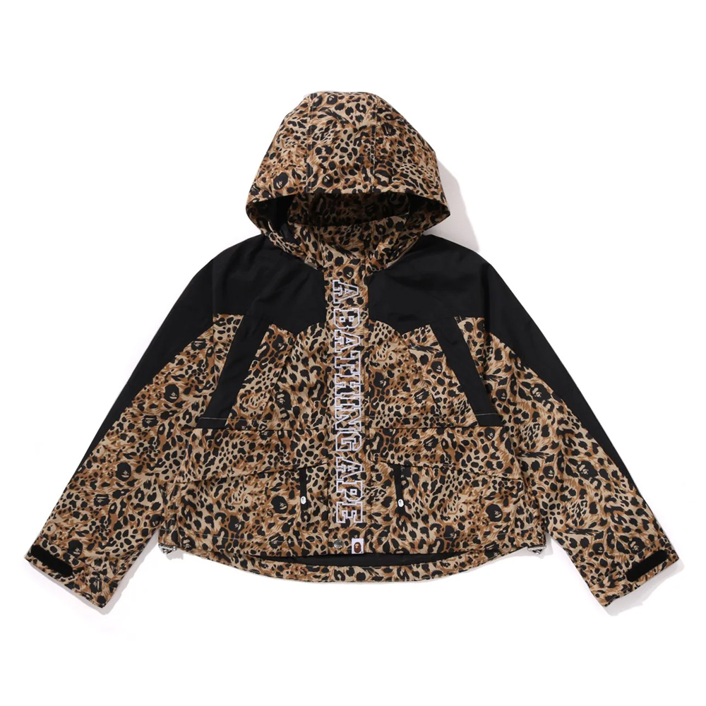 베이프 우먼즈 자켓 WILD LEOPARD PATTERN CROPPED SNOWBOARD JACKET 1L80-240-303 - 상세 이미지 3