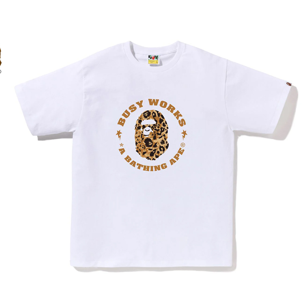베이프 반팔티 WILD LEOPARD PATTERN BUSY WORKS STA TEE 1L80-110-041 - 상세 이미지 5