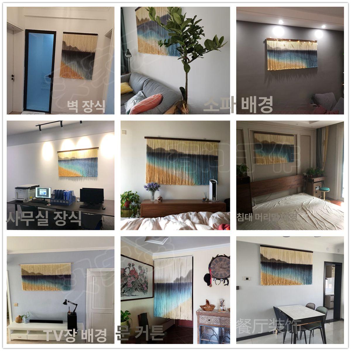대형 벽장식 배너 해바라기 인테리어 배경 벽걸이 A형 160x96cm 조각 수작업 차이 이미지 색상 - 상세 이미지 5