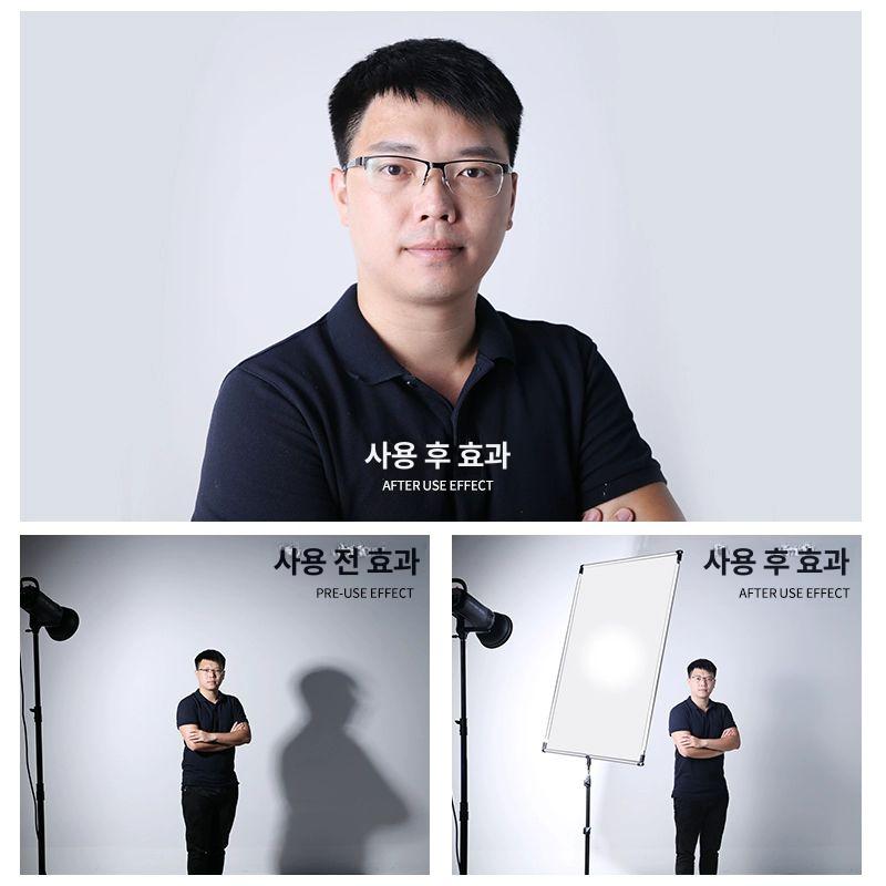 촬영 대형 스크린 유튜브 광고 방송용 스튜디오 반사판 고정형 조명판 사진 60x90cm 부드러운 빛 - 상세 이미지 5
