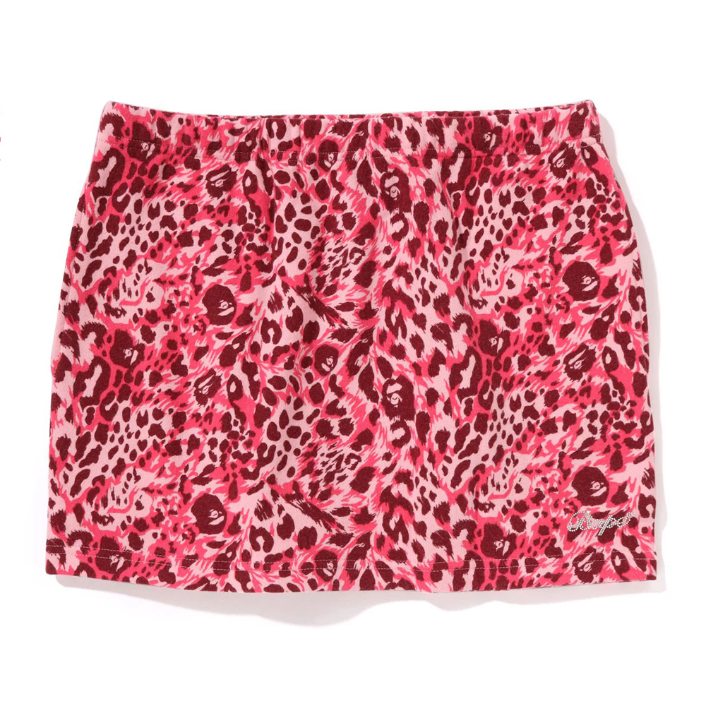 베이프 우먼즈 치마 WILD LEOPARD PATTERN SWEAT SKIRT 1L80-255-001 - 상세 이미지 2