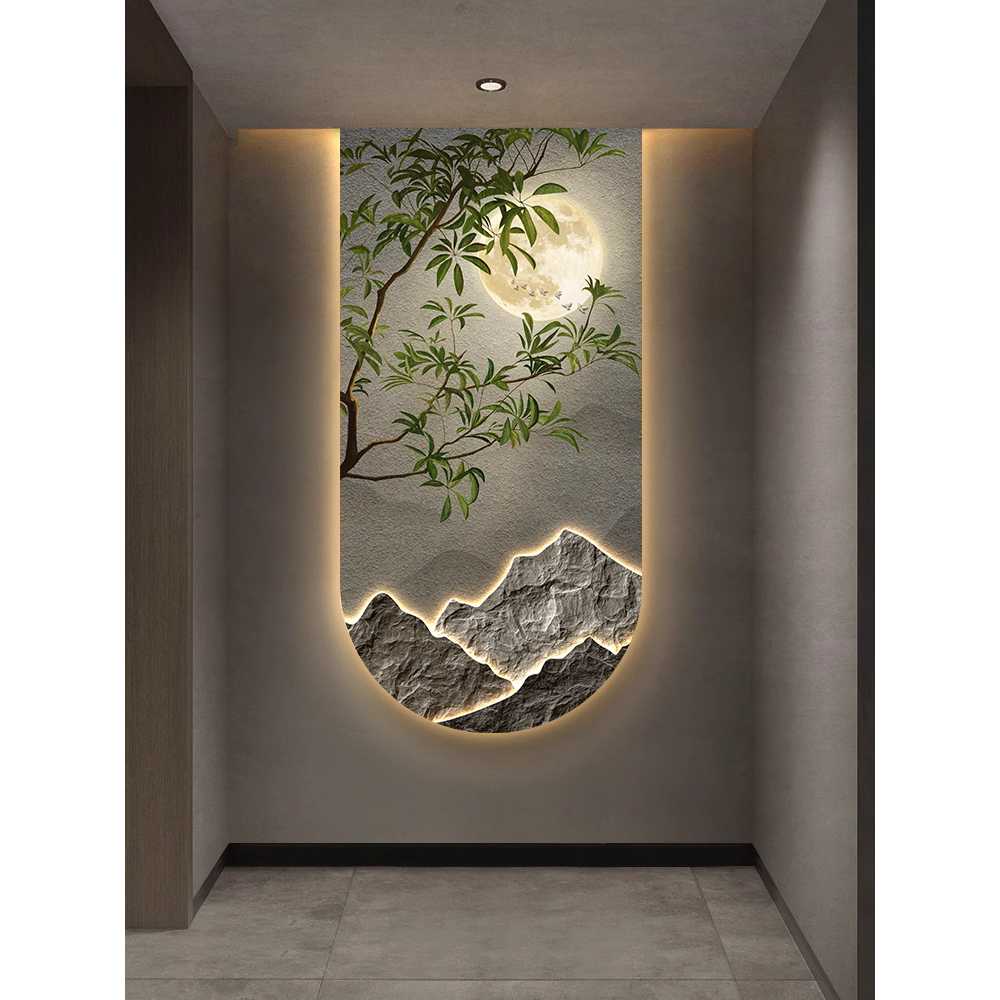 LED 액자 그림 대형 램프 벽고정 캔버스 장식 감성 A (인체감지) - 상세 이미지 5