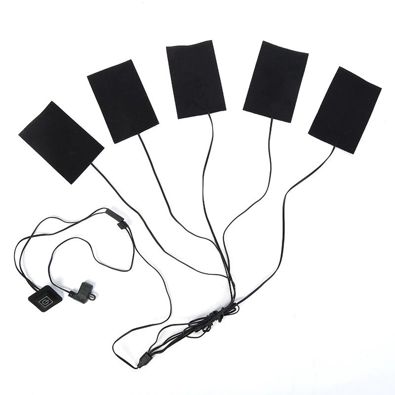 발열매트 USB 온열 깔창 양말 담요 보온 차박 발열 1대2 발열판 스위치제외 - 상품 이미지