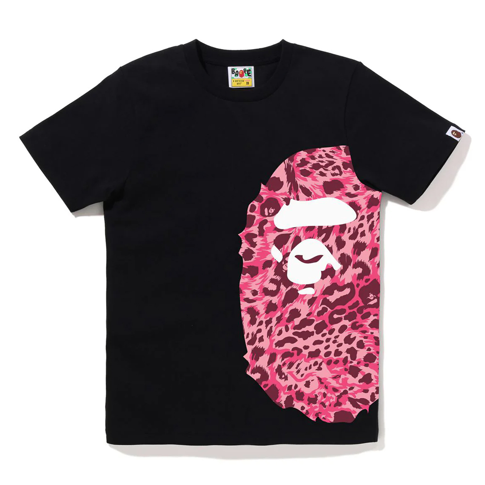 베이프 우먼즈 반팔티 WILD LEOPARD PATTERN SIDE BIG APE HEAD TEE 1L80-210-065 - 상세 이미지 3