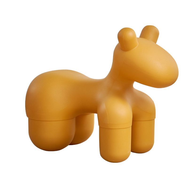 조랑말 풋스툴 동물 모양 낮은 의자 인테리어 소품 블랙 소형 / 63x30x50cm - 상세 이미지 5