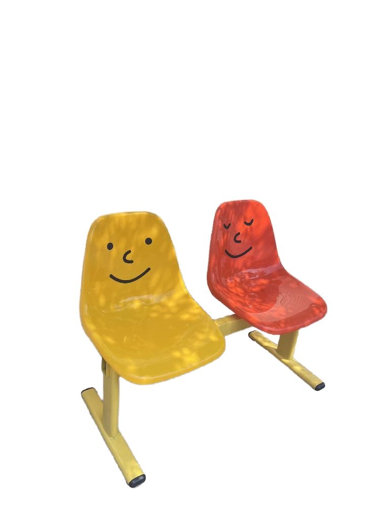 야외 플라스틱벤치 사무실 의자 버스정류장 대기용 - 메인 이미지