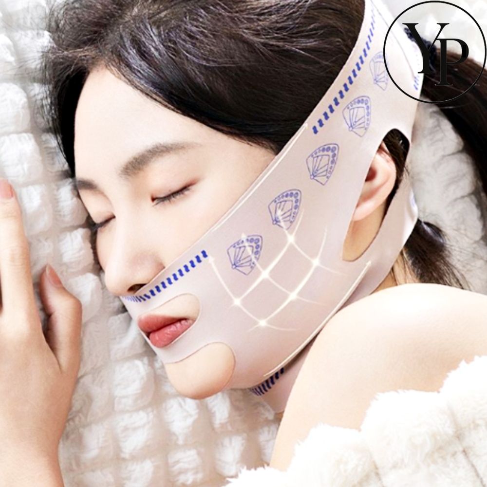 잘때 쓰는 리프팅 밴드 수면 턱 끌어올리는 이중턱 볼살제거 - 메인 이미지