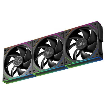 Thermalright [해외]Thermalright TL-M12Q X3 섀시 팬 120mm 무음, 무선 접합, 빌딩 블록 팬, PWM 기능 CPU, 인피니티 미러 ARGB 조명 효과, 새로운 파워 칩