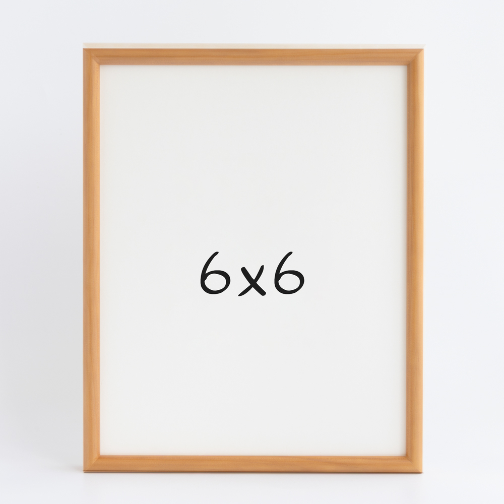 프리미엄 라운드 나무액자 사진액자 웨딩 포토테이블 사진인화 탁상 6x6 152x152mm, 연밤 - 상품 이미지