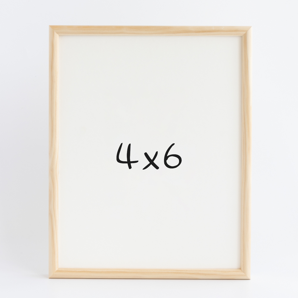 프리미엄 라운드 나무액자 사진액자 웨딩 포토테이블 사진인화 탁상 4x6 101x152mm, 내츄럴 - 상품 이미지