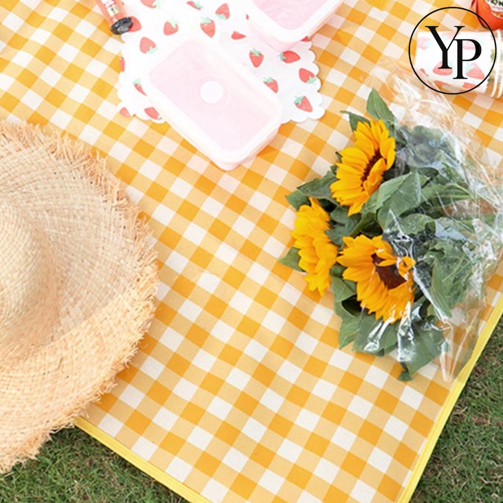 감성 체크 돗자리 피크닉 한강 초경량 방수 매트 계곡 견학 소풍