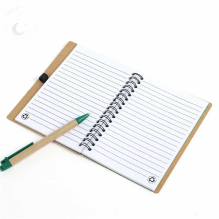 Lunamay 포켓수첩 크라프트 애플 볼펜수첩 그린